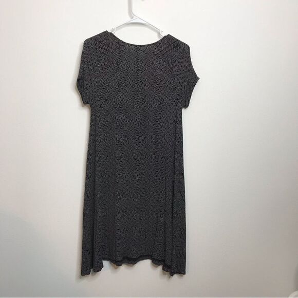 Old Navy Womens Black/White Short Sleeve Stretchy A-Line Dress Size Small - Picture 2 of 13